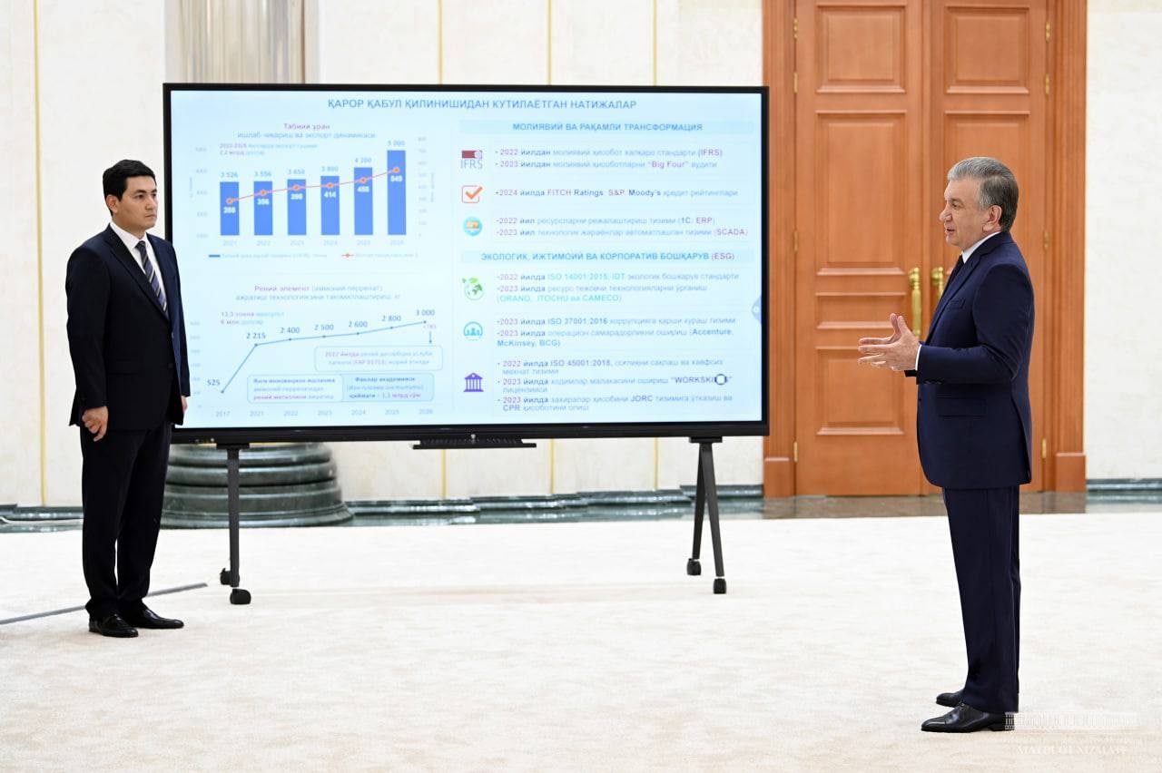 
											
											Mirziyoyev поручил увеличить резервы урана на 8 новых шахтах
											
											