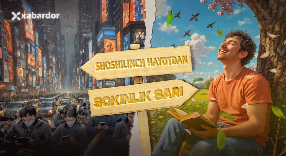 
														
														Шошилинч ҳаётдан сокинлик сари: “Slow living” нима ва нега ҳозир бунинг айни пайти?
														
														