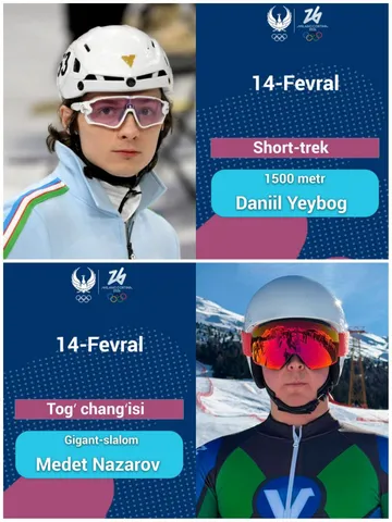 
														
														Bugun qishki Olimpiadada o‘zbekistonlik sportchilar ishtirokini boshlaydi
														
														