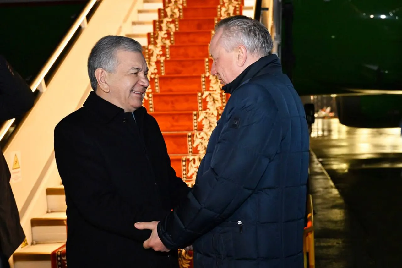 
											
											Prezident Shavkat Mirziyoyev amaliy tashrif bilan Sankt-Peterburgga bordi
											
											