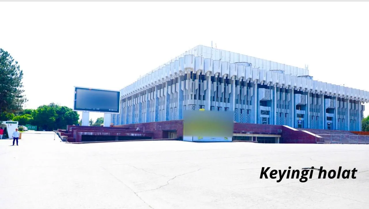 “Xalqlar do‘stligi saroyi”dan bannerlar olib tashlandi