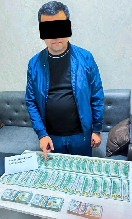 Andijonda bank mansabdori 40 ming dollar pora bilan ushlandi