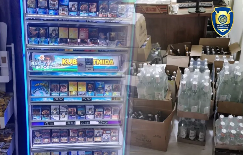 Қўқон ва Бекободда ноқонуний тамаки ва алкоголь савдоси фош этилди