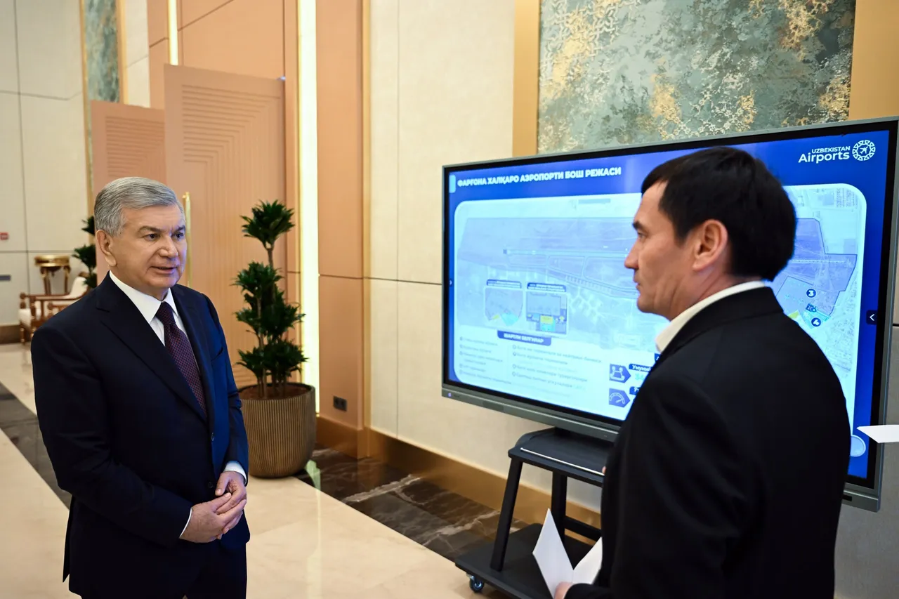 Shavkat Mirziyoyev Farg‘ona viloyatiga tashrifi doirasida Farg‘ona xalqaro aeroportini rivojlantirish konsepsiyasi bilan tanishdi.