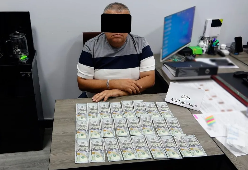 
														
														Тошкентда ИИБ бўлинма бошлиғи пора талаб қилишда гумонланиб қўлга олинди
														
														