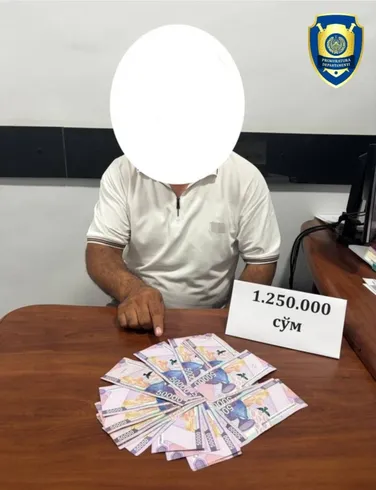 Qashqadaryoda suvdan noqonuniy foydalanish bo‘yicha ishni sudga chiqarmaslik evaziga pul olgan mutaxassis ushlandi