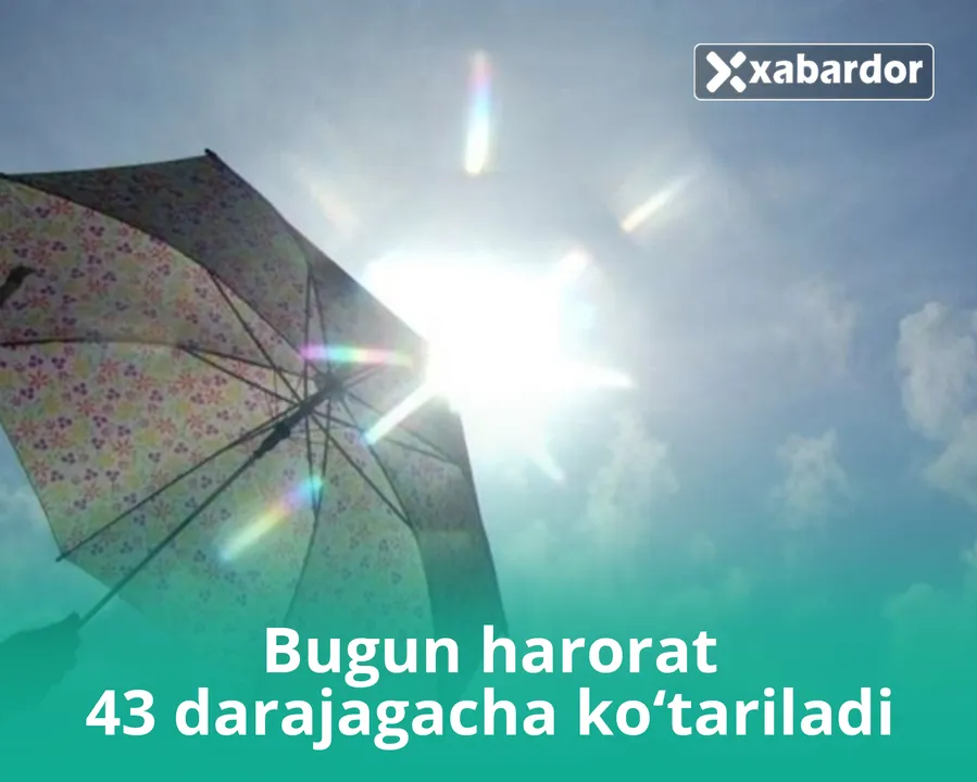Bugun harorat 43 darajagacha ko‘tariladi