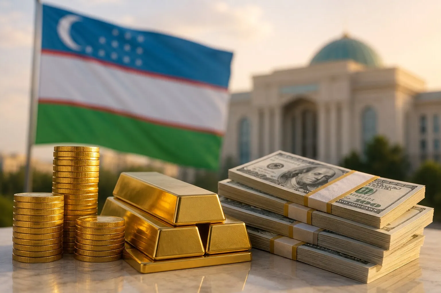 O‘zbekistonning xalqaro zaxiralari 64,3 milliard dollarga yetdi