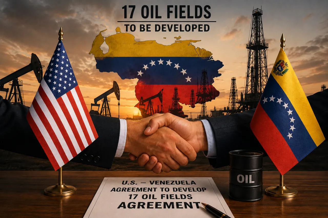 
														
														АҚШ Венесуэладаги 17 та нефть конини ўзлаштириш бўйича келишувга эришди
														
														
