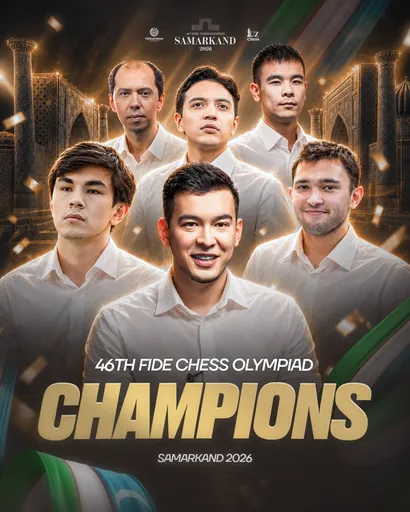 
														
														O‘zbekiston — ikki karra Shaxmat olimpiadasi chempioni!
														
														