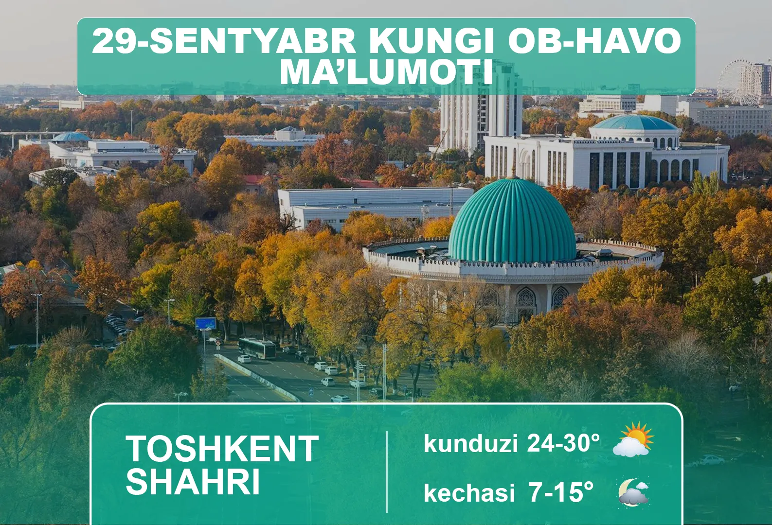 
														
														Bugun O‘zbekistonda havo qanday bo‘ladi?
														
														
